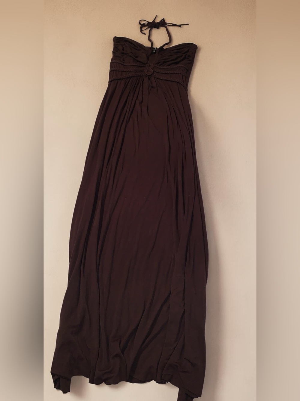 Sky Brand Brown Maxi Dress Classic Flowing Silhouette